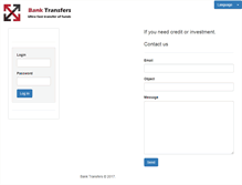 Tablet Screenshot of bank-transfers.com